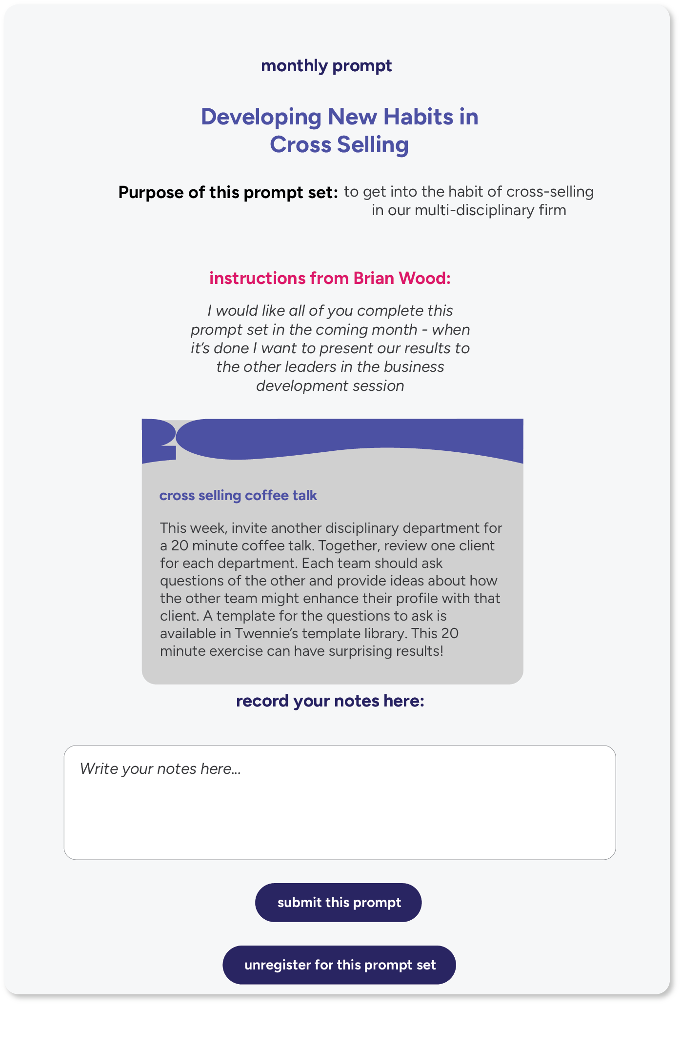 Prompt Notes