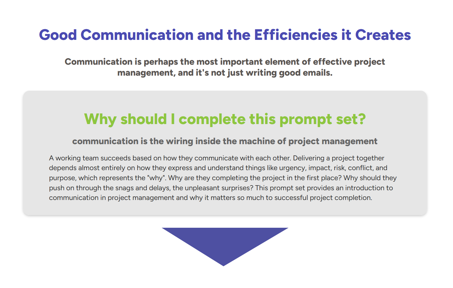 Prompt Summaries